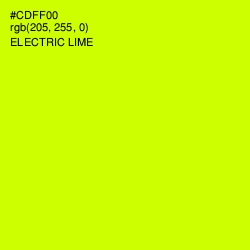 #CDFF00 - Electric Lime Color Image